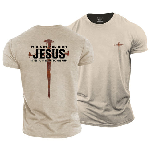 Men's It's Not Religion It's A Relationship Cotton T-Shirt